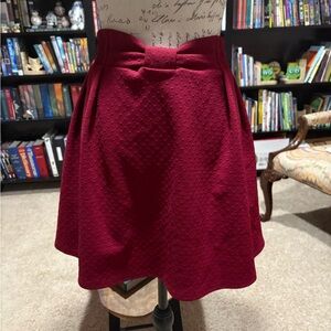 Lauren Conrad Elegant Red Women's Skirt